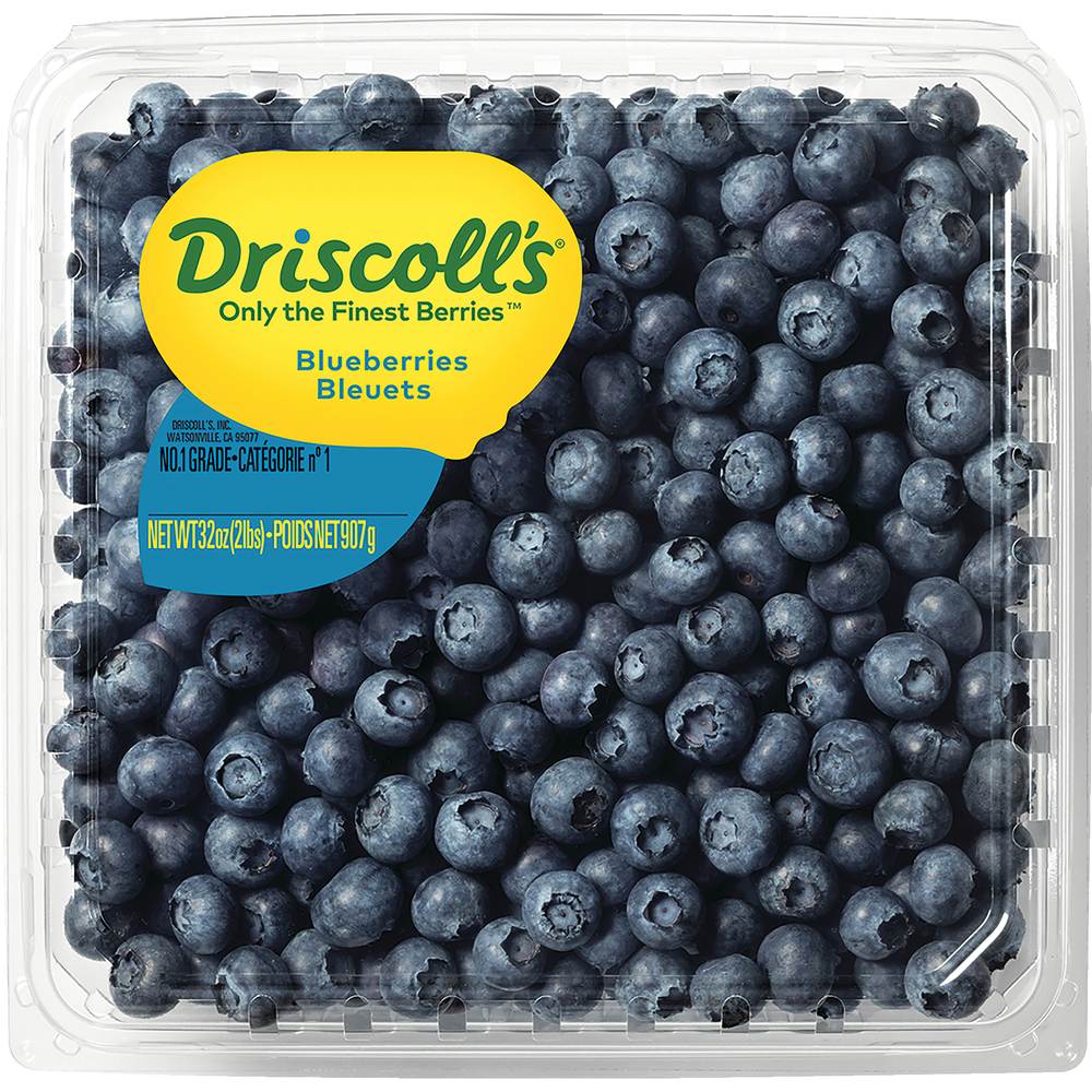 Fresh Clamshell 2 lb Blueberries