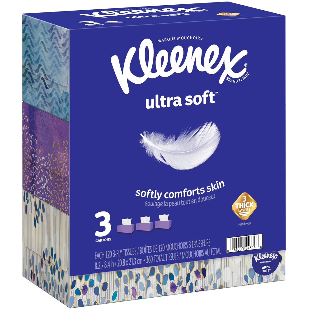 Ultra Soft 3 Ply 120 Sheets Facial Tissue