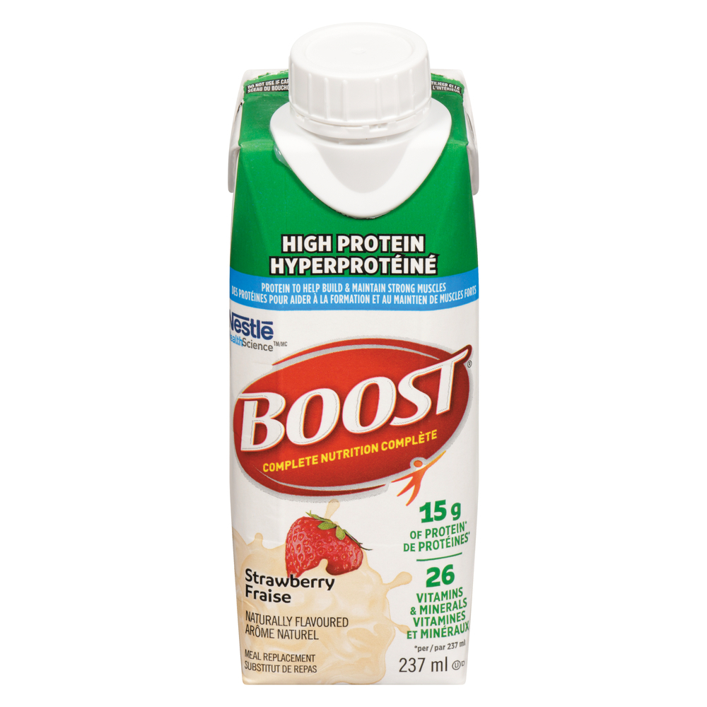 High Protein Strawberry Boost Drink