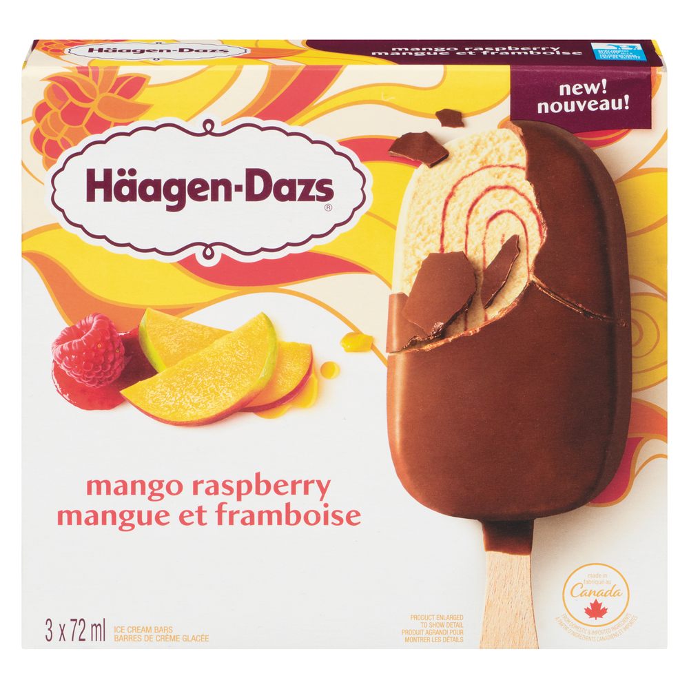Mango Raspberry Ice Cream