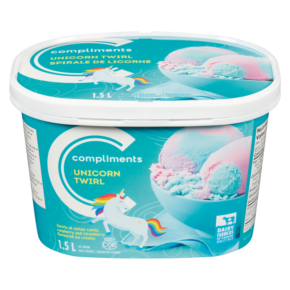 Unicorn Twirl Ice Cream