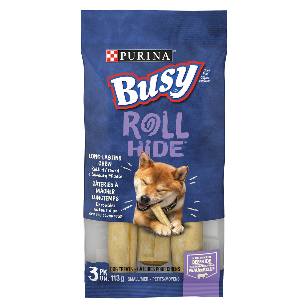 Busy Bone Rollhide Small Medium Dog Treats