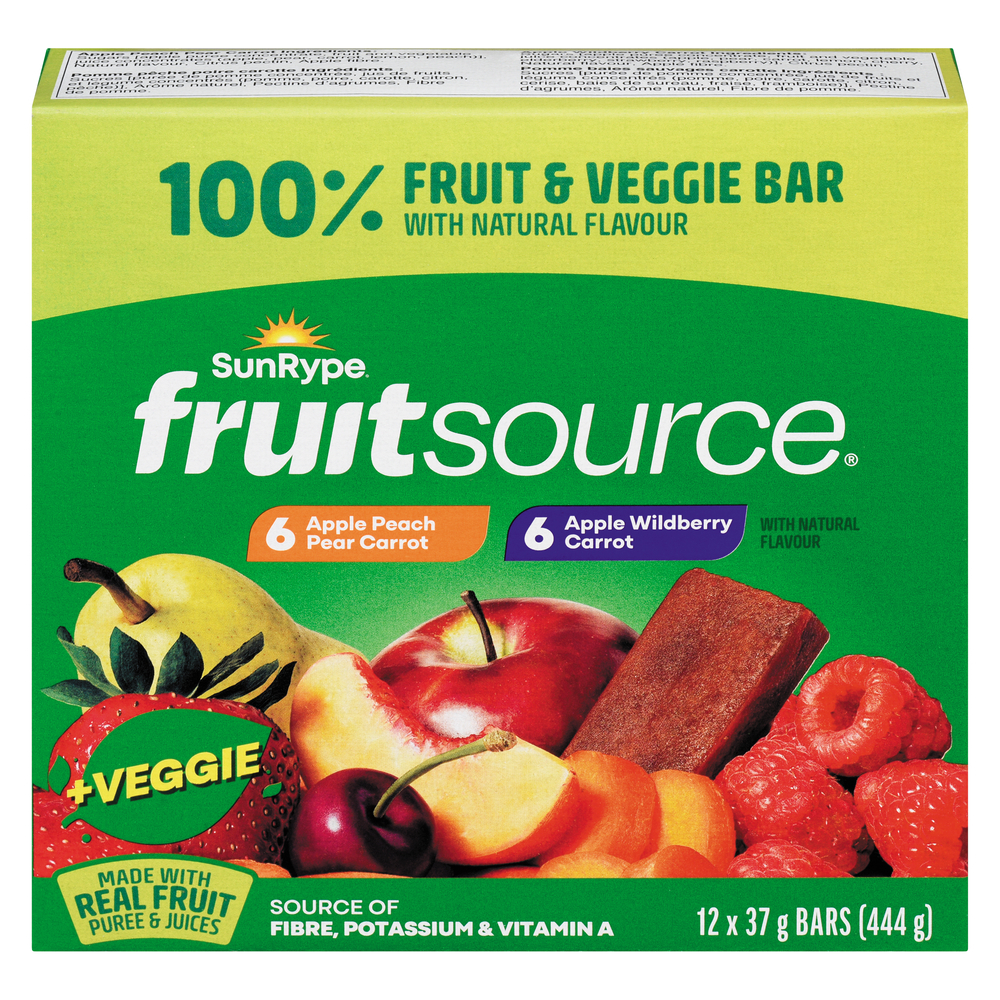 Fruitsource Variety 12 Pack Fruit And Veggie Bar