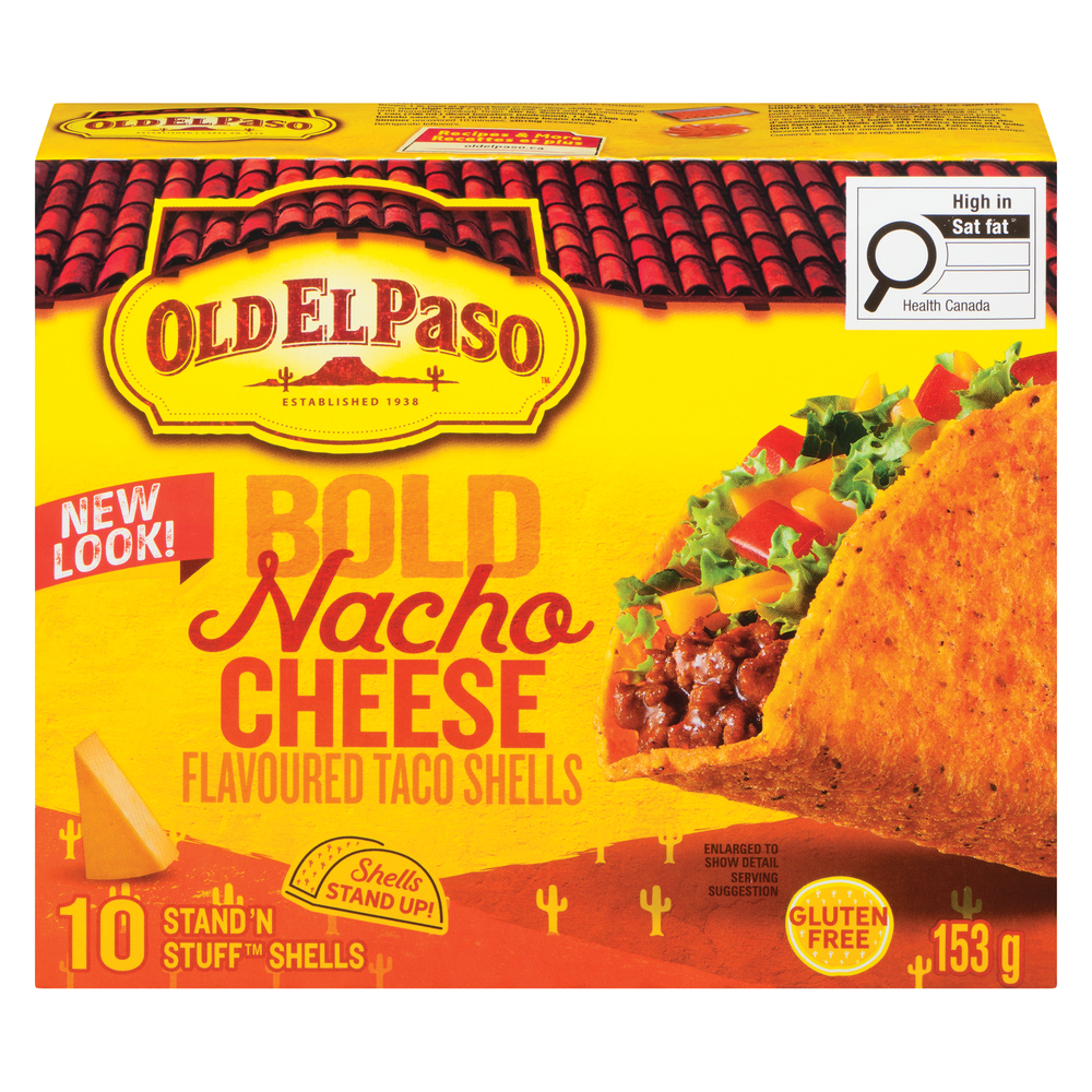 Nacho Cheese Taco Shells