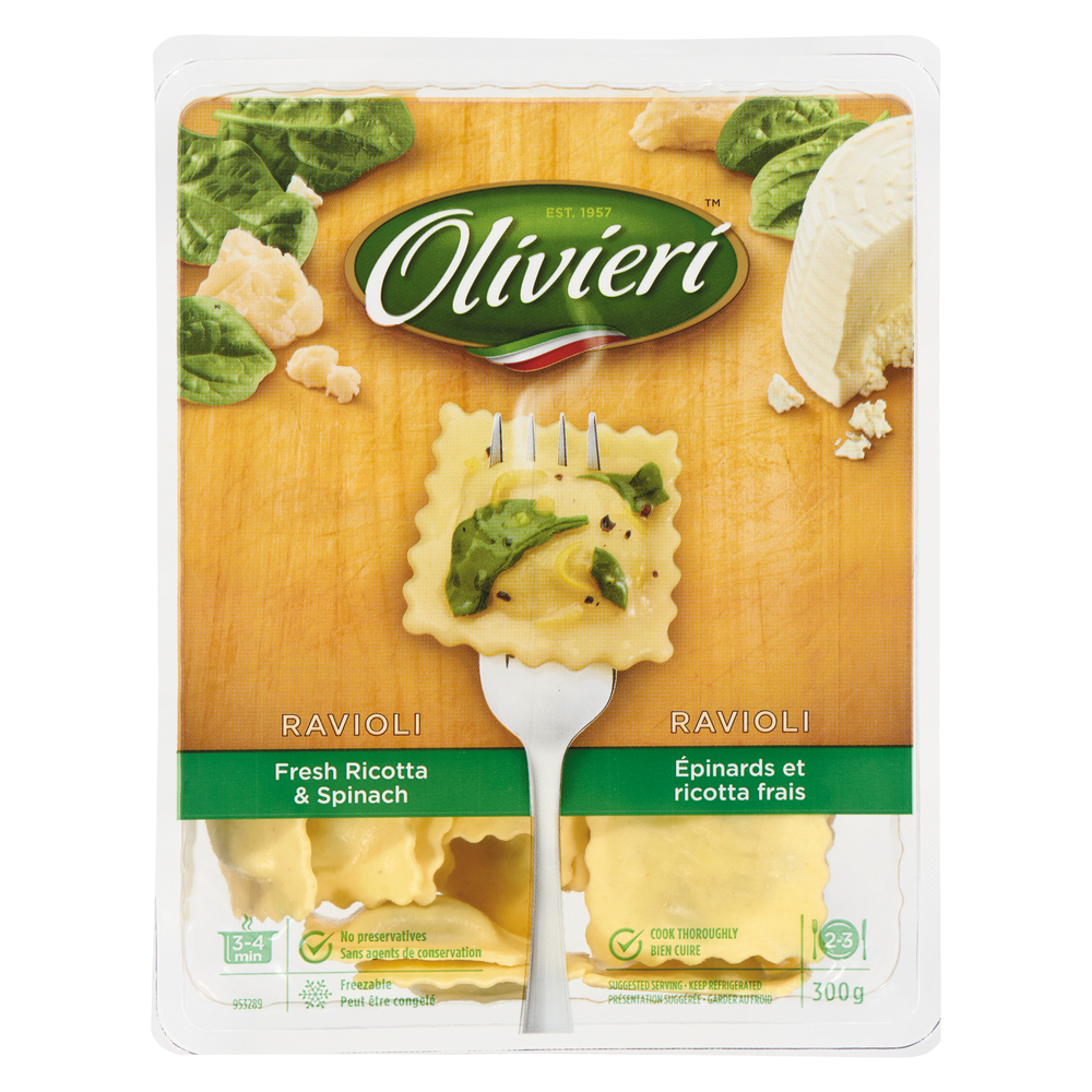 Fresh Ricotta & Spinach Ravioli Pasta