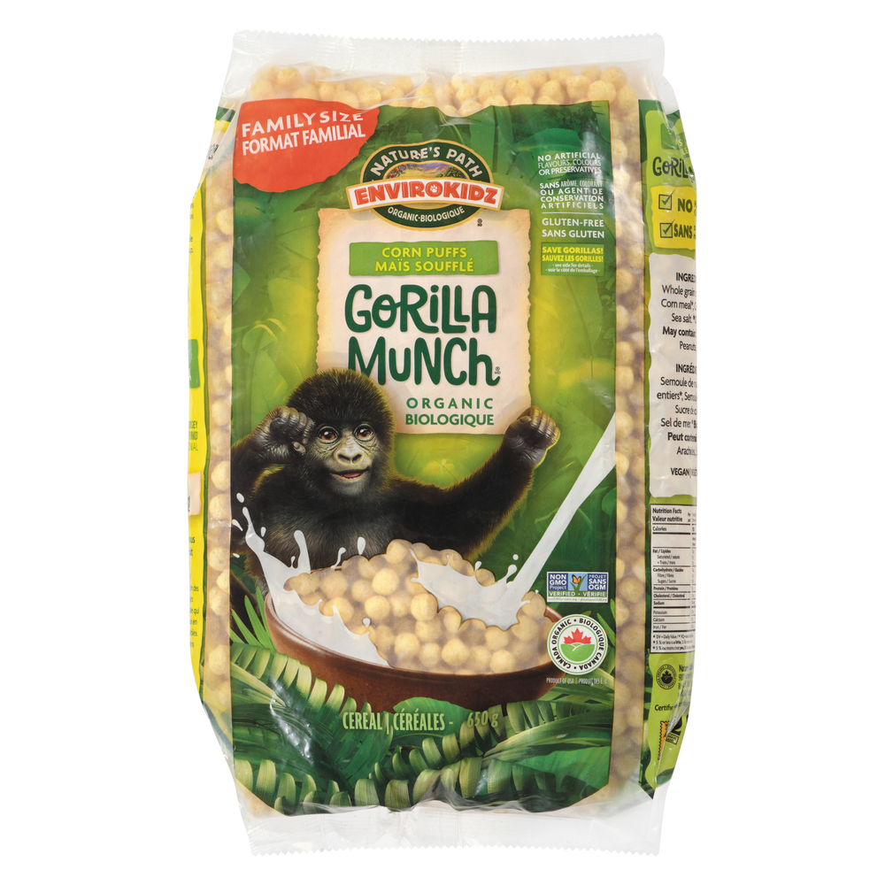 Gorilla Munch Corn Puffs Cereal