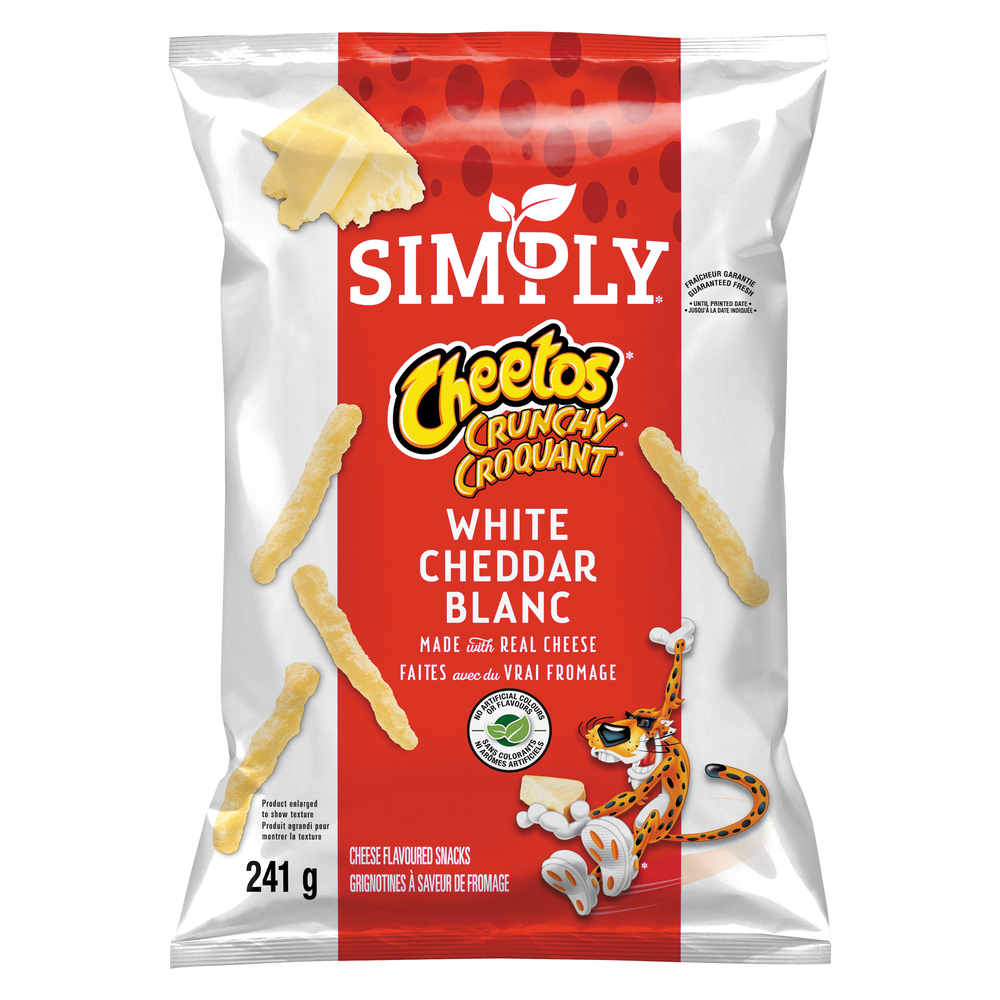 Simply White Cheddar Crunchy Chips   0006041004779 