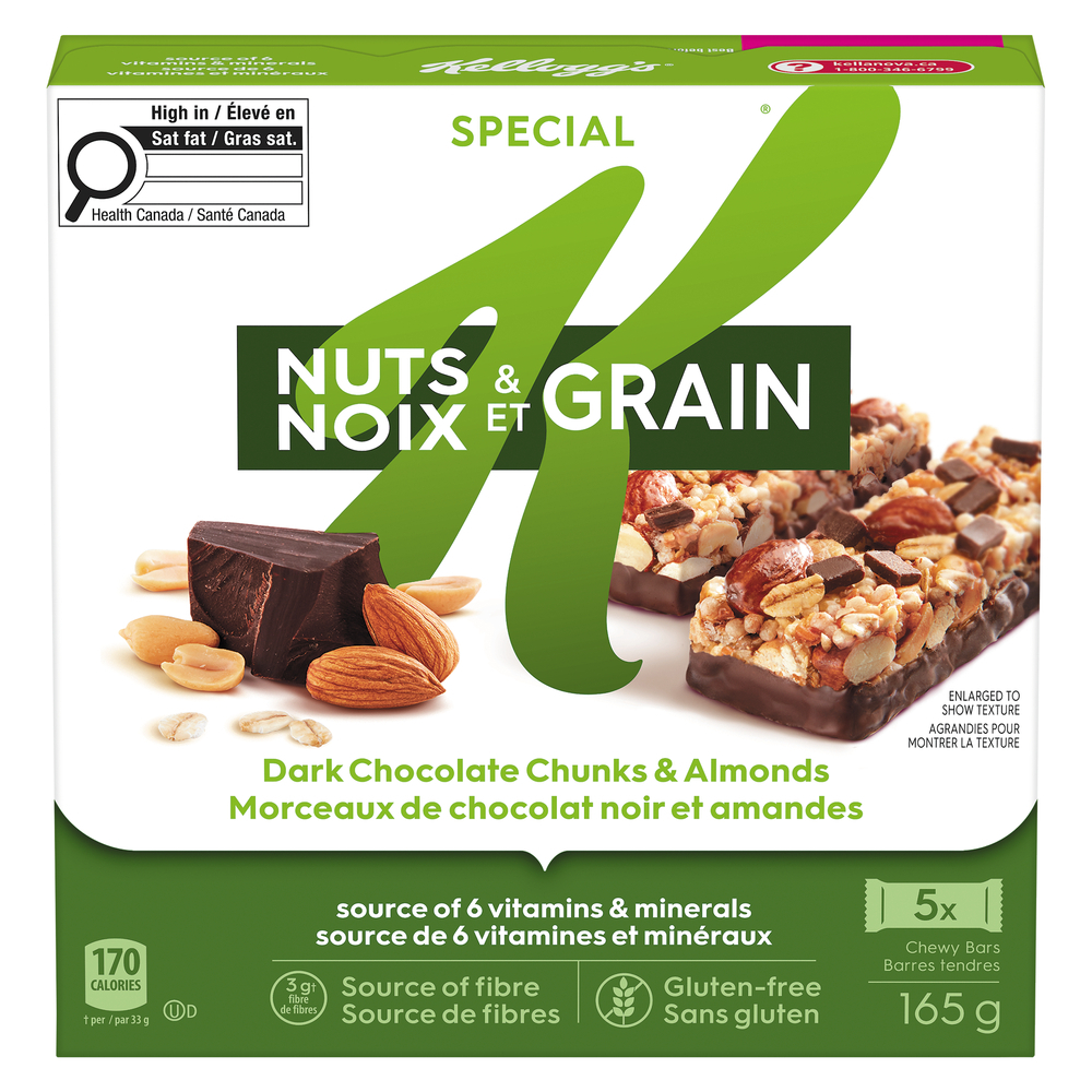 Special K Dark Chocolate And Almond 5 Pack Cereal Bars