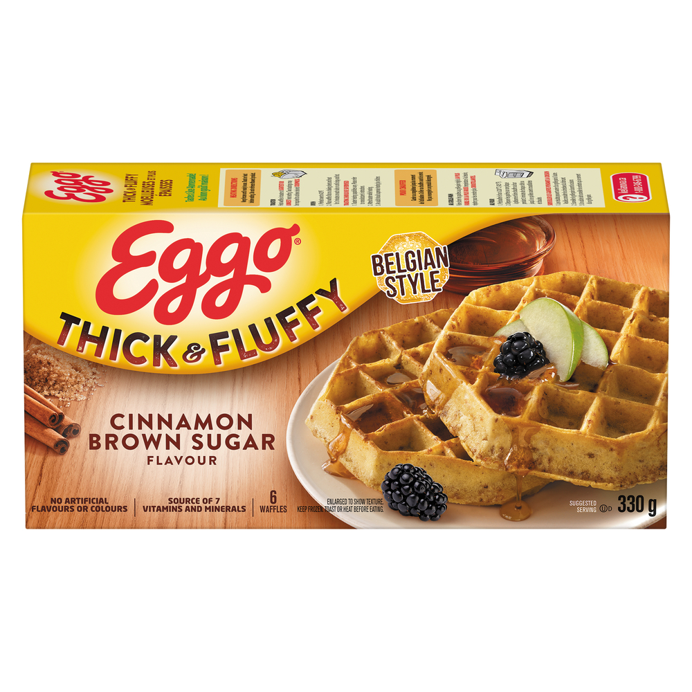 Eggo Thick & Fluffy Cinnamon Brown Sugar Waffles