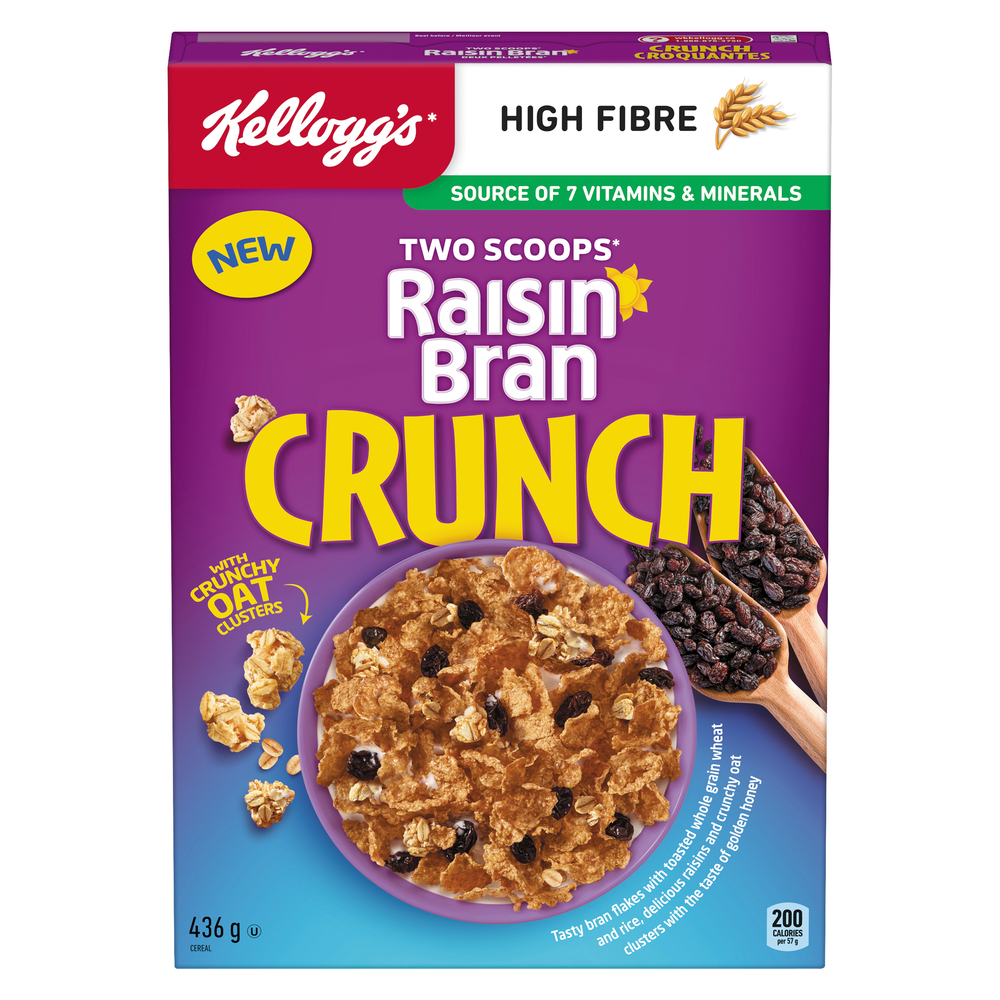 Two Scoops Raisin Bran Crunch Cereal