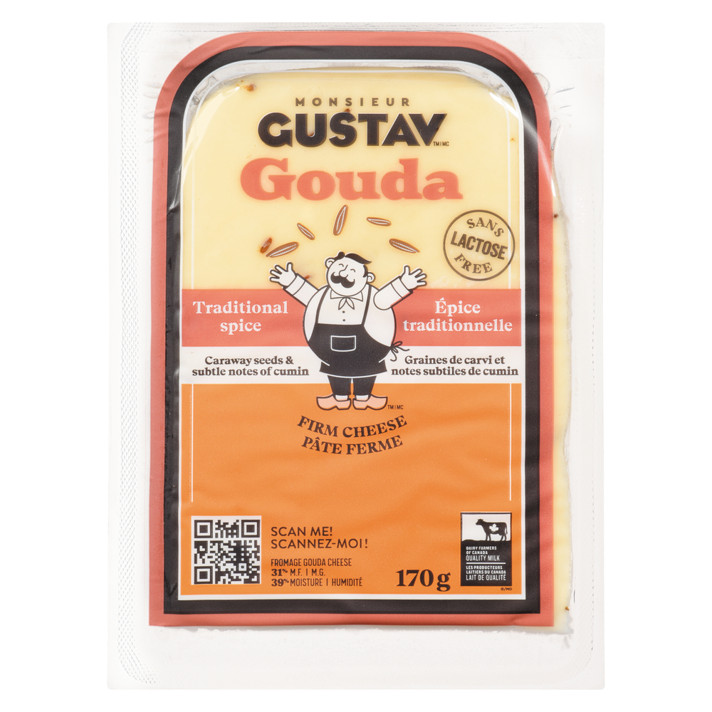 Gouda Caraway Seed Lactose Free Cheese