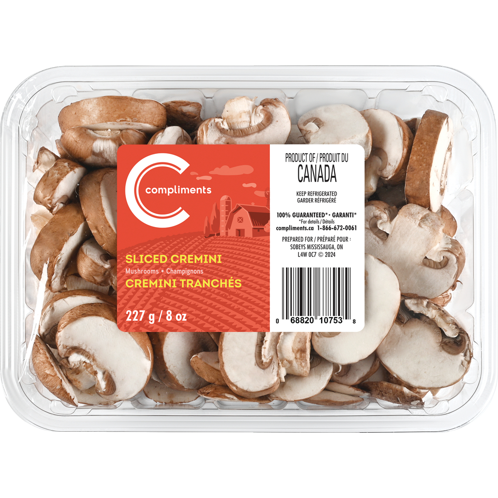 Sliced Cremini Mushrooms