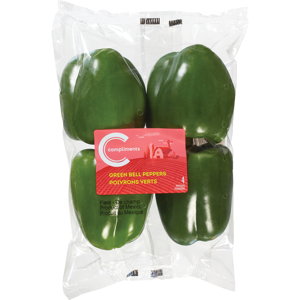Green 4 Pack Bell Pepper