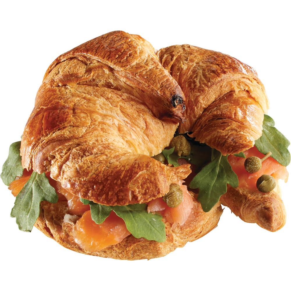 Smoked Salmon Croissant Sandwich