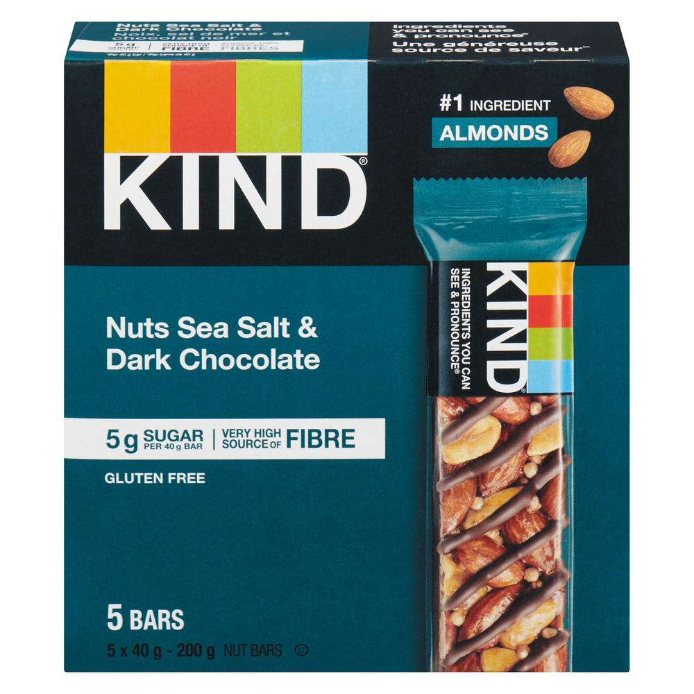 Almond Sea Salt and Dark Chocolate Granola Bar