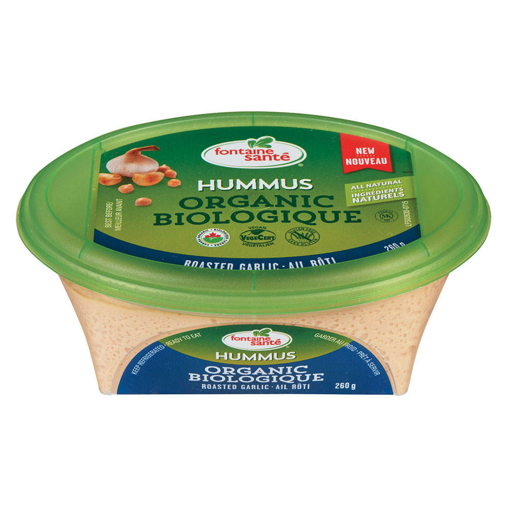 Roasted Garlic Organic Hummus