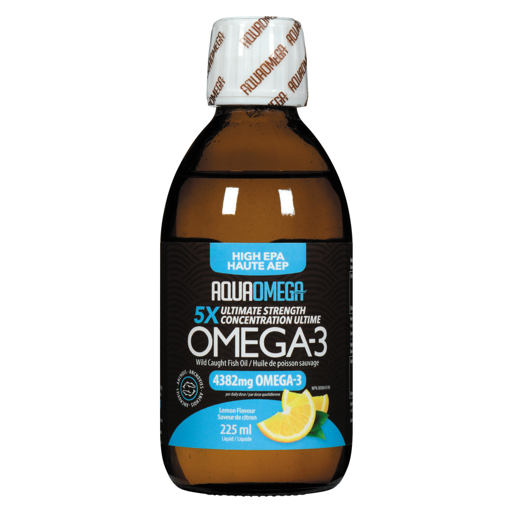 AquaOmega Fish Oil Lemon Supplement