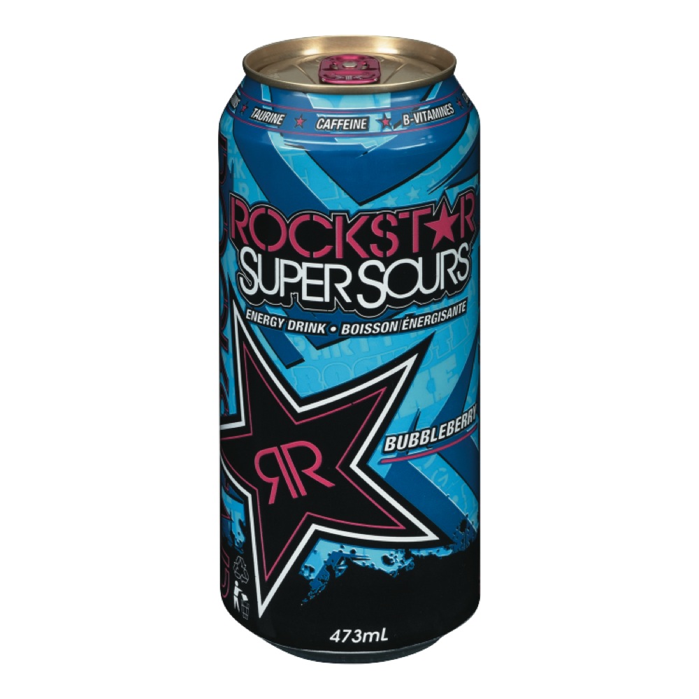 Super Sours Bubble Berry Energy Drink