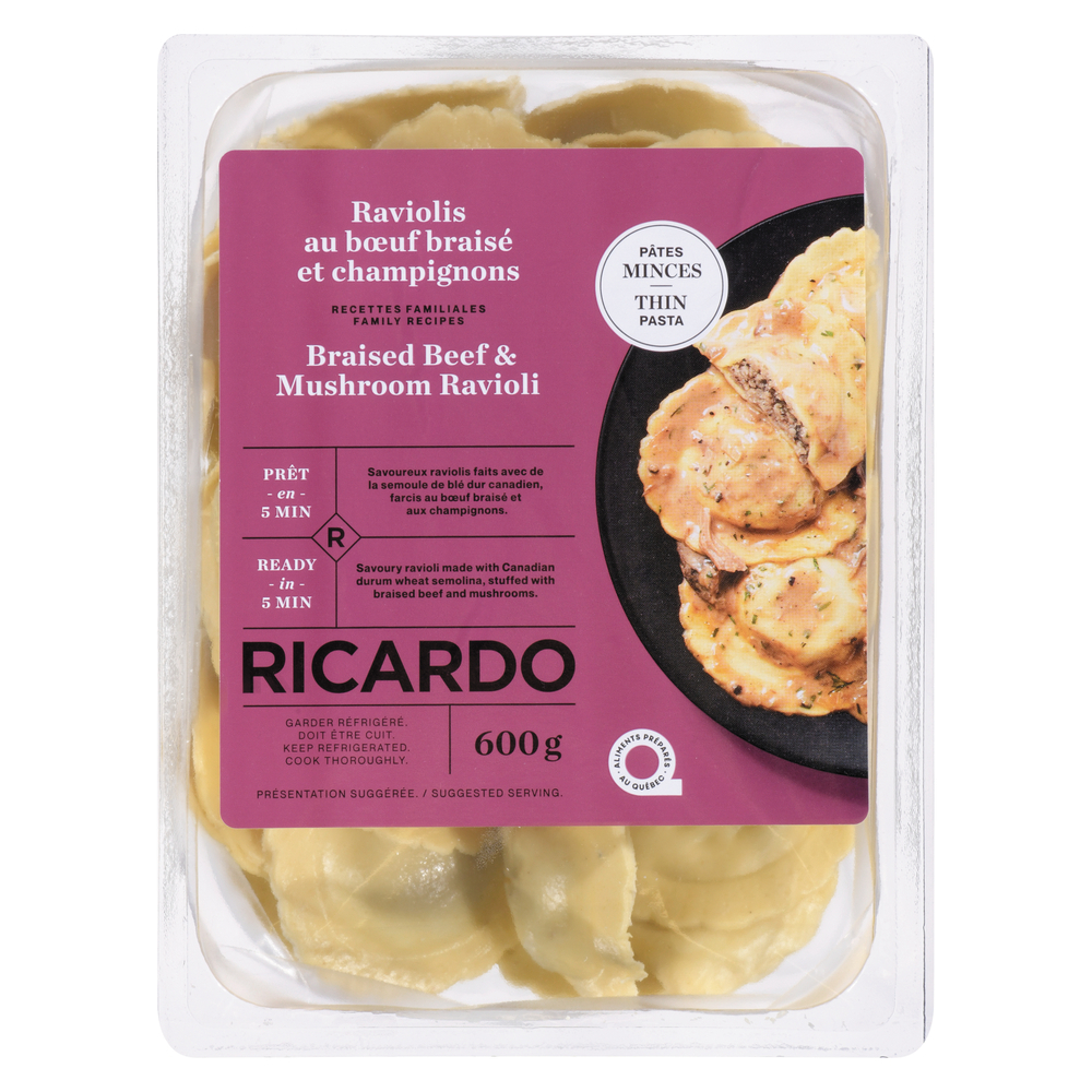 Braised Beef Mushroom Ravioli