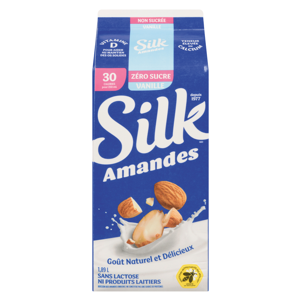 Boisson Aux Amandes à La Vanille Non Sucrée