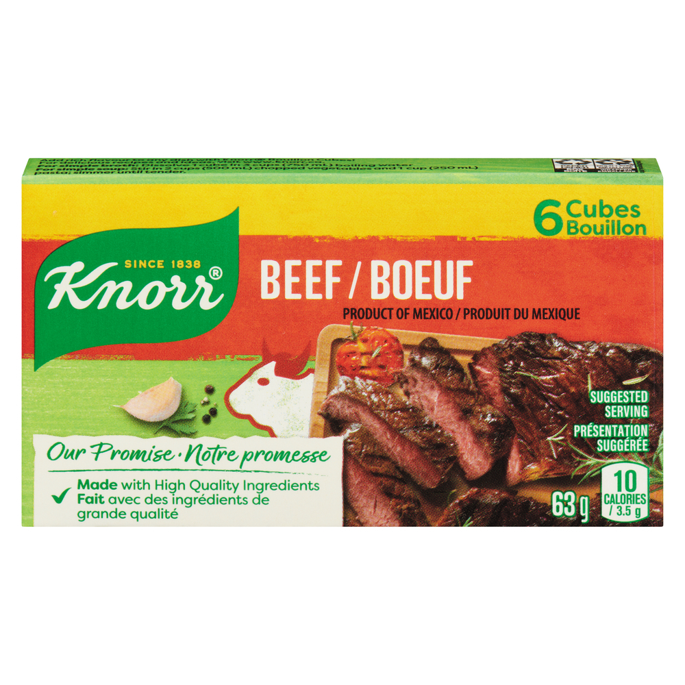 Cubes de bouillon au boeuf