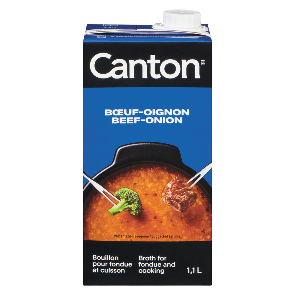 Bouillon à fondue au boeuf et à l'oignon