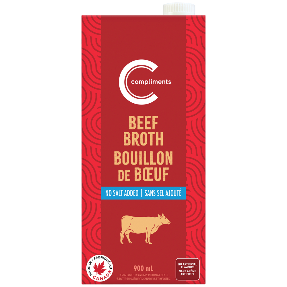 Bouillon de boeuf sans sel ajouté