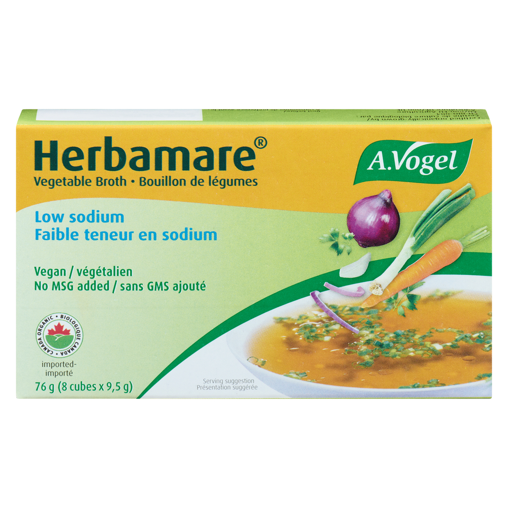 Bouillon de légumes en cubes faible en sodium biologique