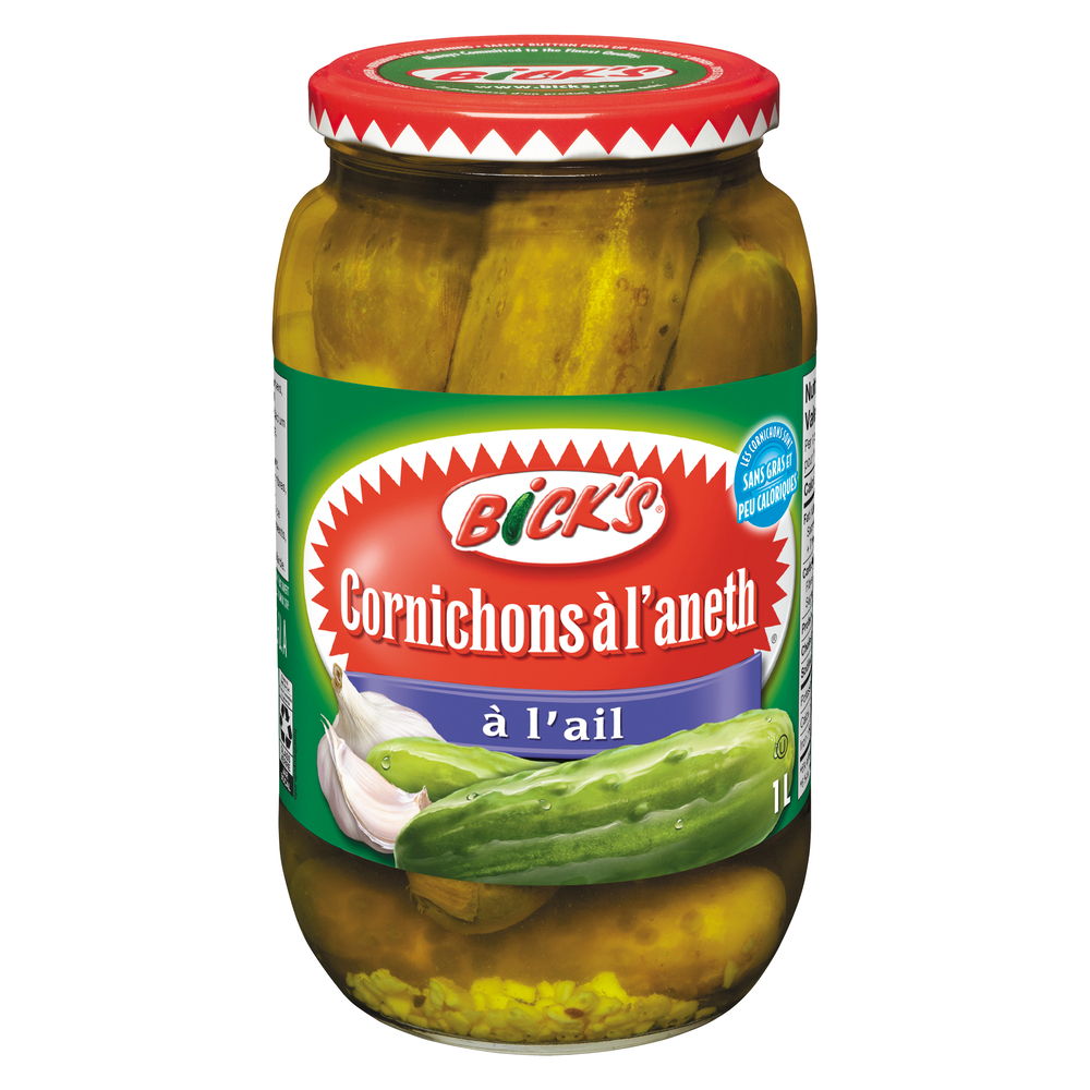 Cornichons à et à l'ail