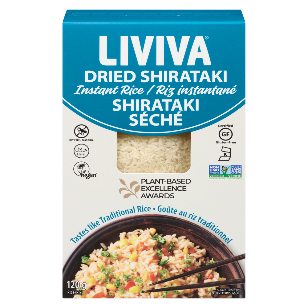 Riz instantané shirataki séchés