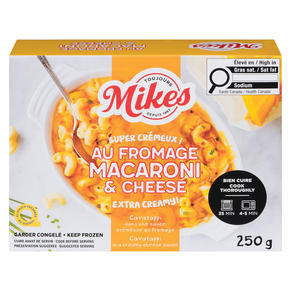 Macaroni au fromage congelé
