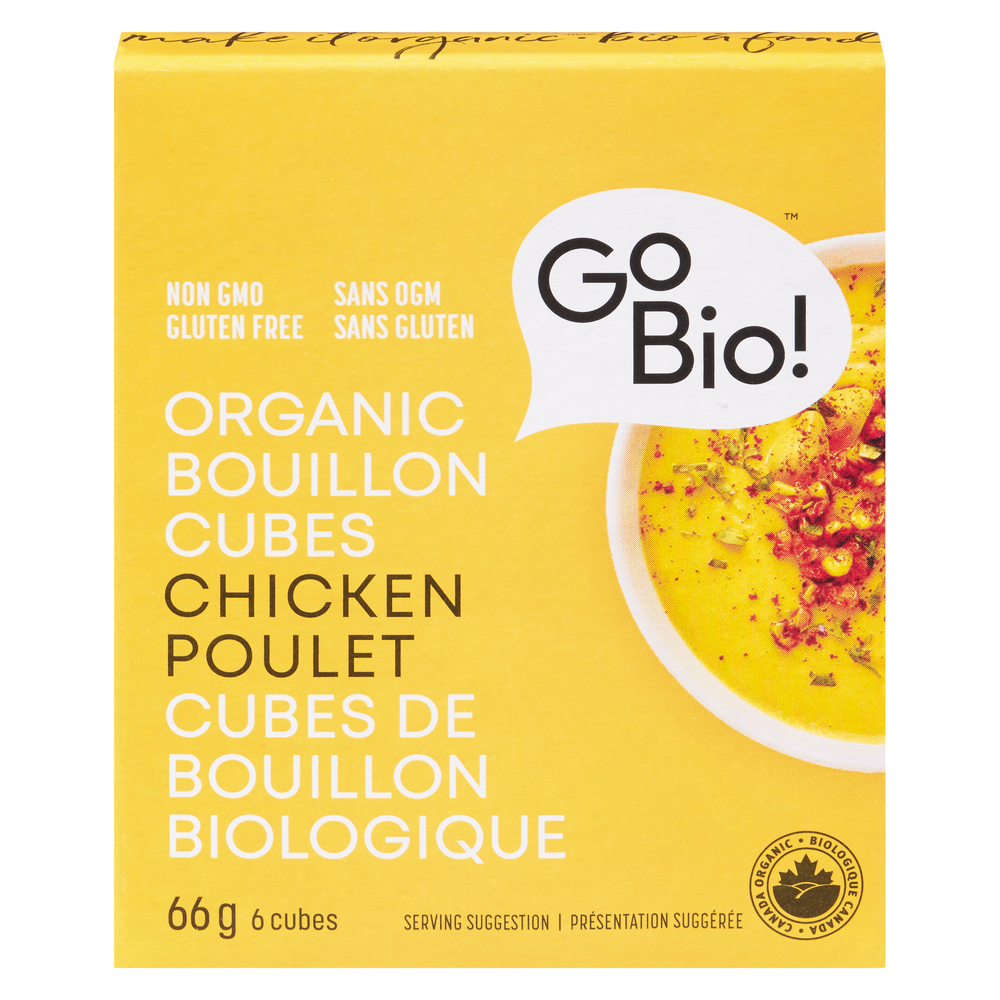 Bouillon de poulet en cubes biologique sans gluten