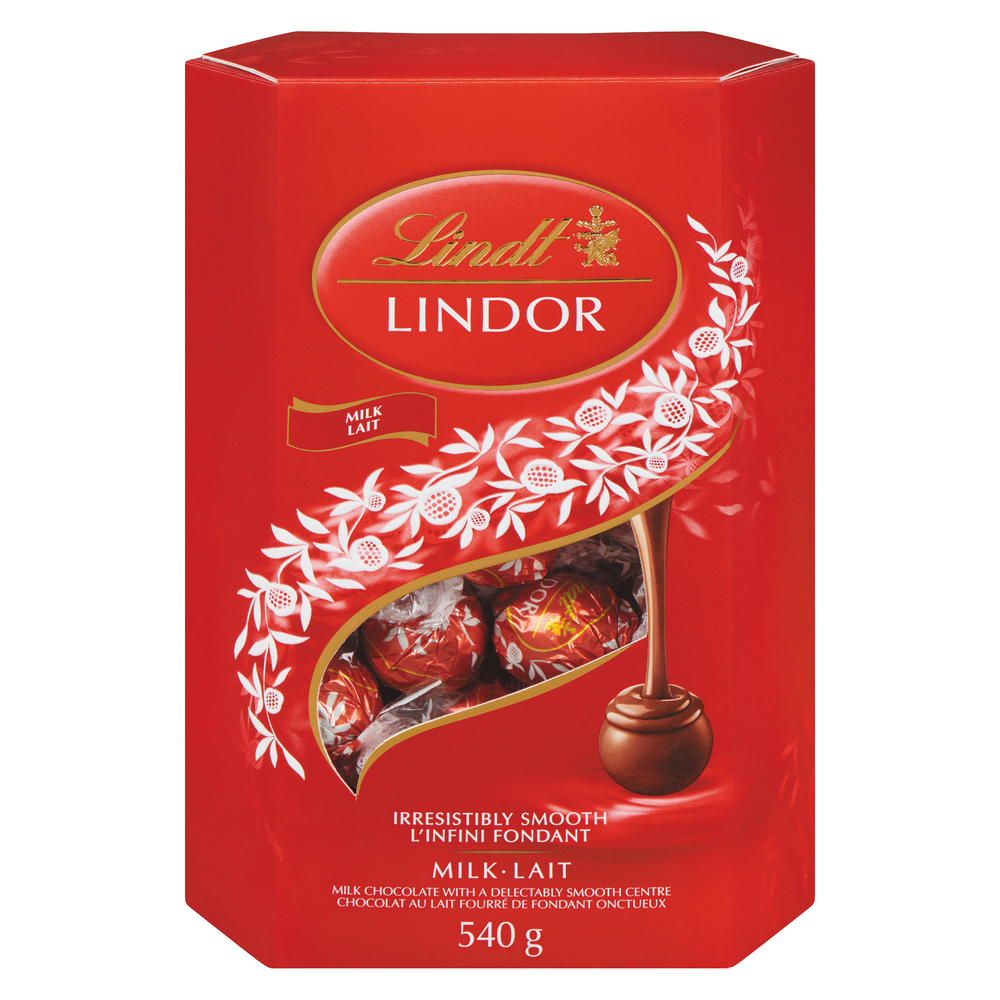 Lindt Cresta : Lot De 4 Paquets De Boules De Chocolat Au Lait Et Fragile - 101g Chaque