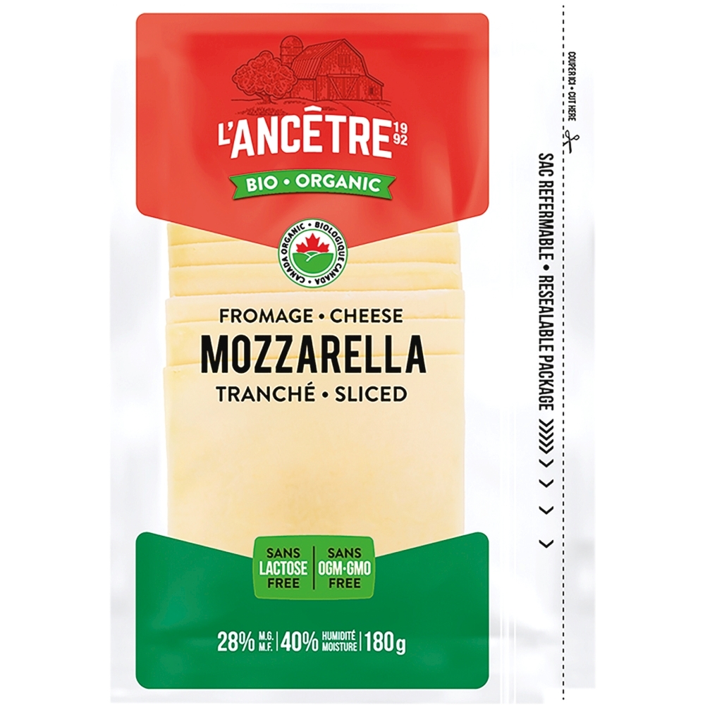 Fromage Mozzarella Tranché Sans Lactose Biologique 