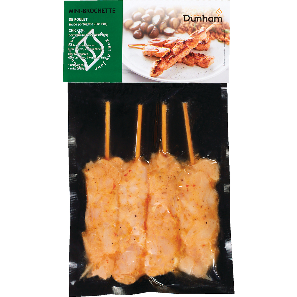 Minibrochette de poulet sauce portugaise