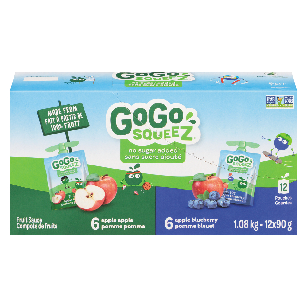 Compote fruits bleuets pommes