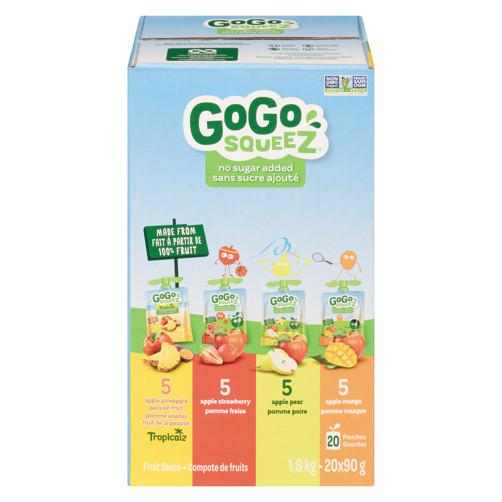 Compote de fruits fraise poire mangue et ananas