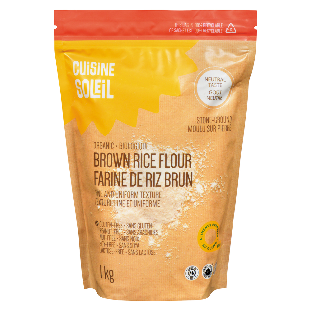 Farine de riz brun biologique